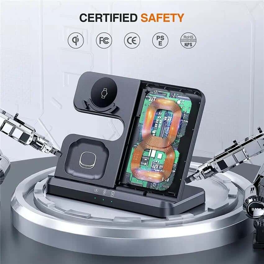 15W 3in1 Qi Wireless Fast Charging Charger Stand for Samsung Galaxy Watch 6/5/4/3/Active Galaxy S23/S22/S21 Ultra /Note Z Fold /Flip 4 Galaxy Buds 15W 3in1 Qi Wireless Fast Charging Charger Stand for Samsung Galaxy Watch 6/5/4/3/Active Galaxy S23/S22/S21 Ultra /Note Z Fold /Flip 4 Galaxy Buds
